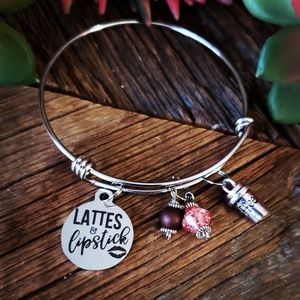 Handmade stainless steel charm bracelet